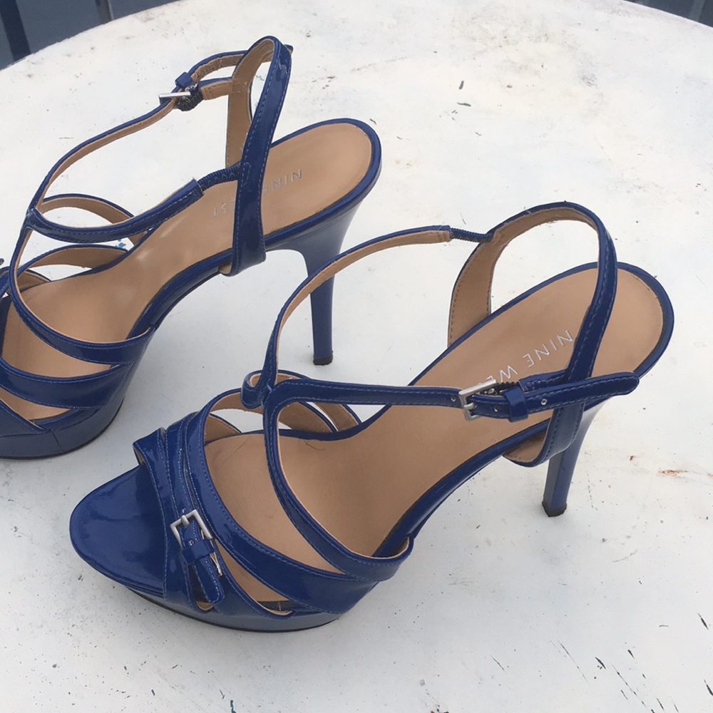 Royal Blue Platform Heels